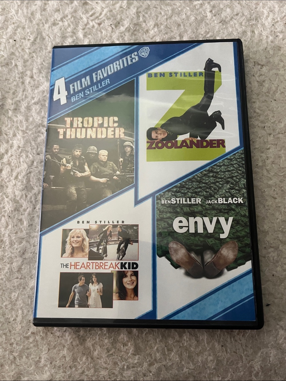 4 Film Favorites Ben Stiller DVD Collection - Blue/White/Green